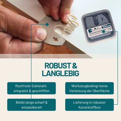 Kantenschneider für Bügelkanten | Bündigschneider für Melamin- und Echtholzkanten bis 0,8 mm | Präzises Schneiden ohne Verletzung der Werkstücke