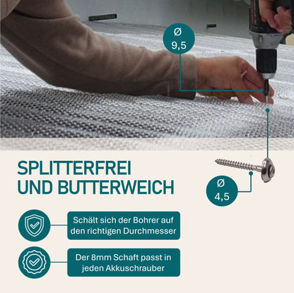 HSS Schälbohrer für Wellplatten WP Ø 9,5 mm