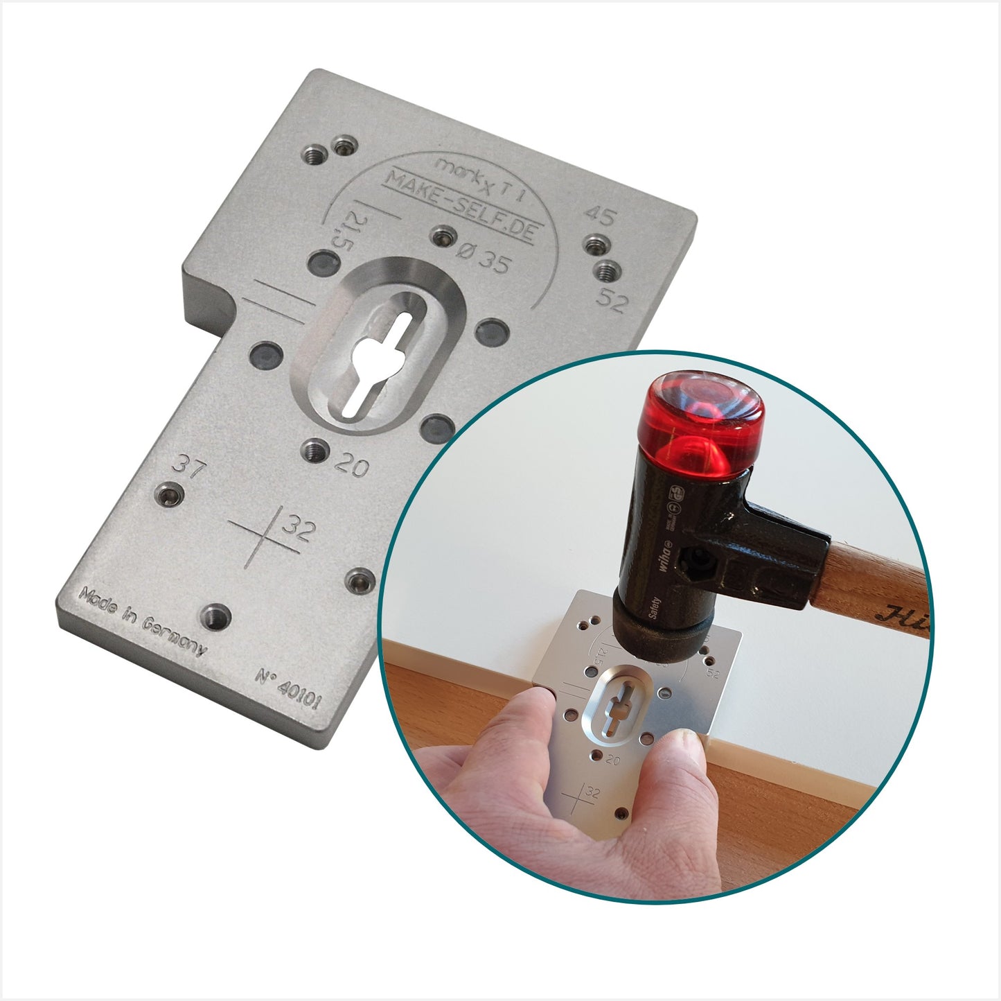 Toolioo Bohrmarkierer für Topfbänder